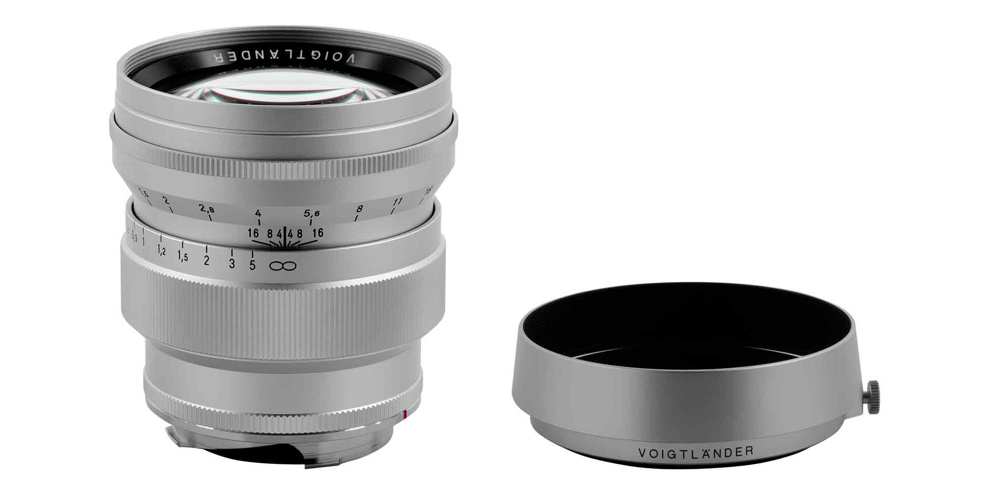 Obiektyw  Voigtlander Nokton 75 mm f/1,5 do Leica M -  srebrny